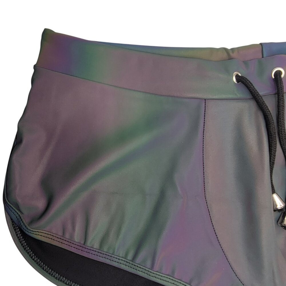 Reflective Runner Style Shorts with Drawstring - Picture 9 of 15